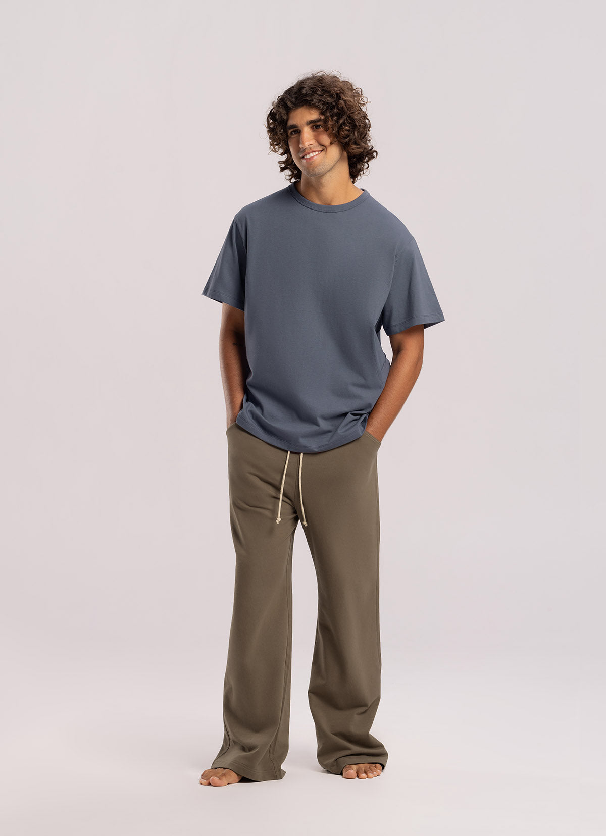 Circle short sleeve (For Men)_Grisaille