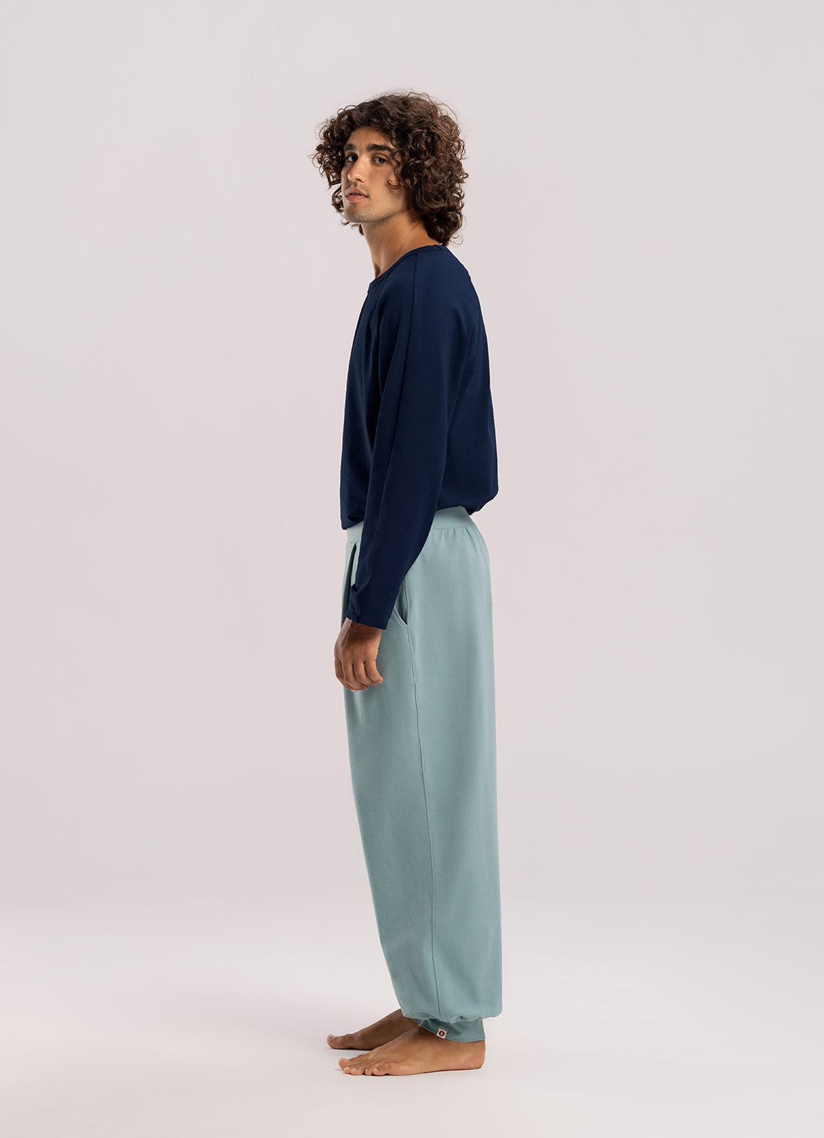 Deep Raglan long sleeve (For Men)_Maritime Blue