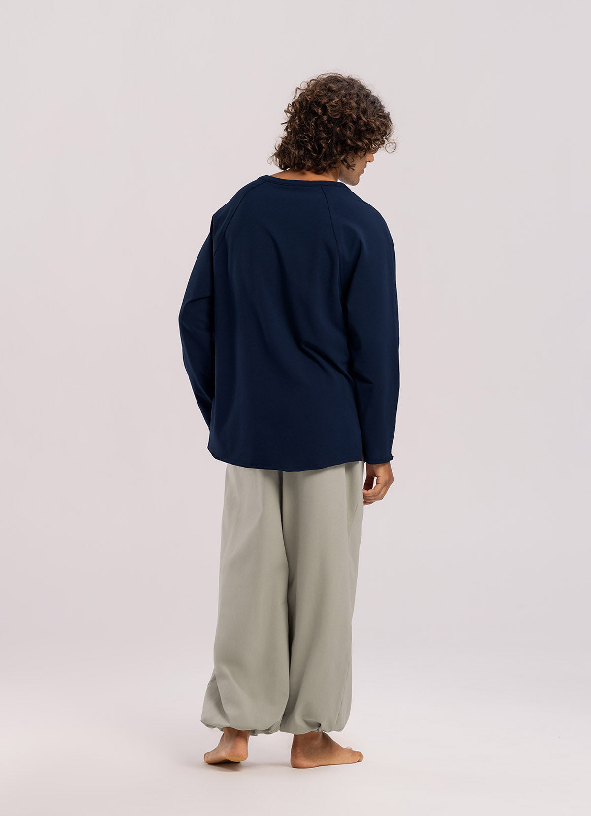 Deep Raglan long sleeve (For Men)_Maritime Blue