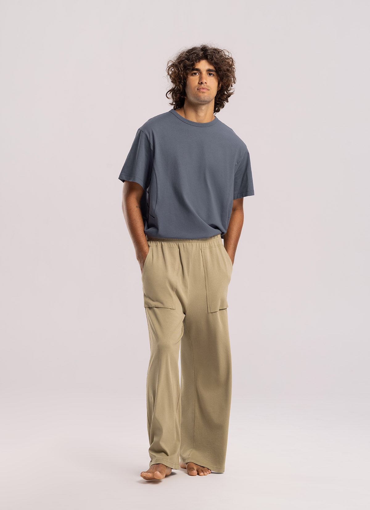 Circle short sleeve (For Men)_Grisaille