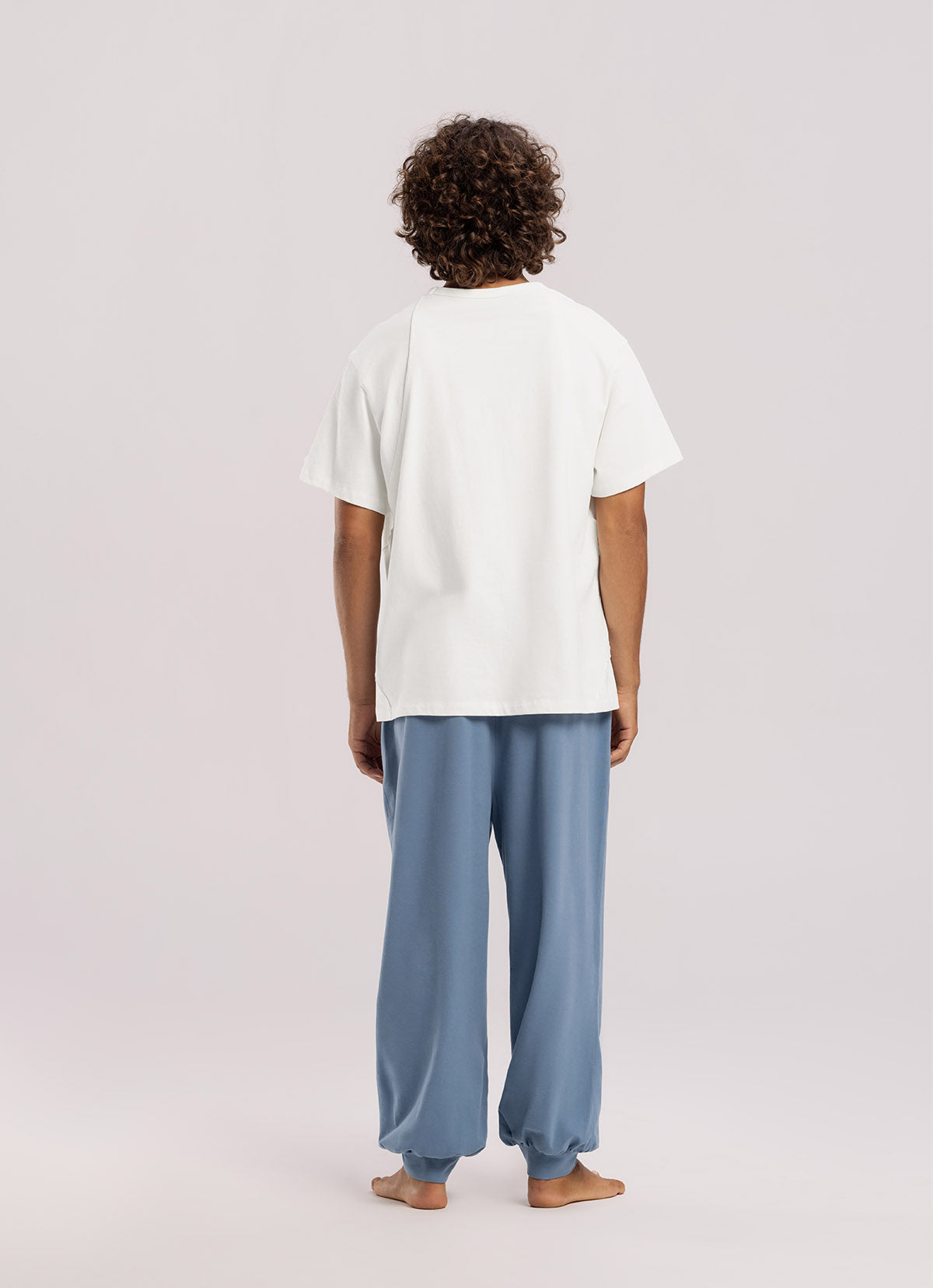 Circle short sleeve (For Men)_White Alyssum