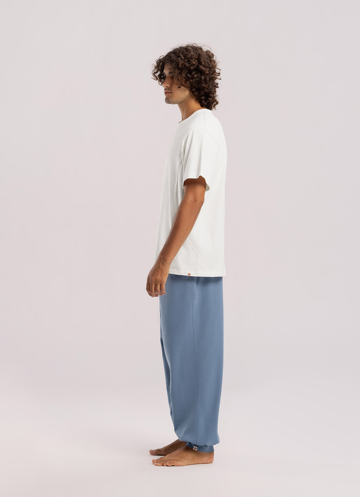 Circle short sleeve (For Men)_White Alyssum