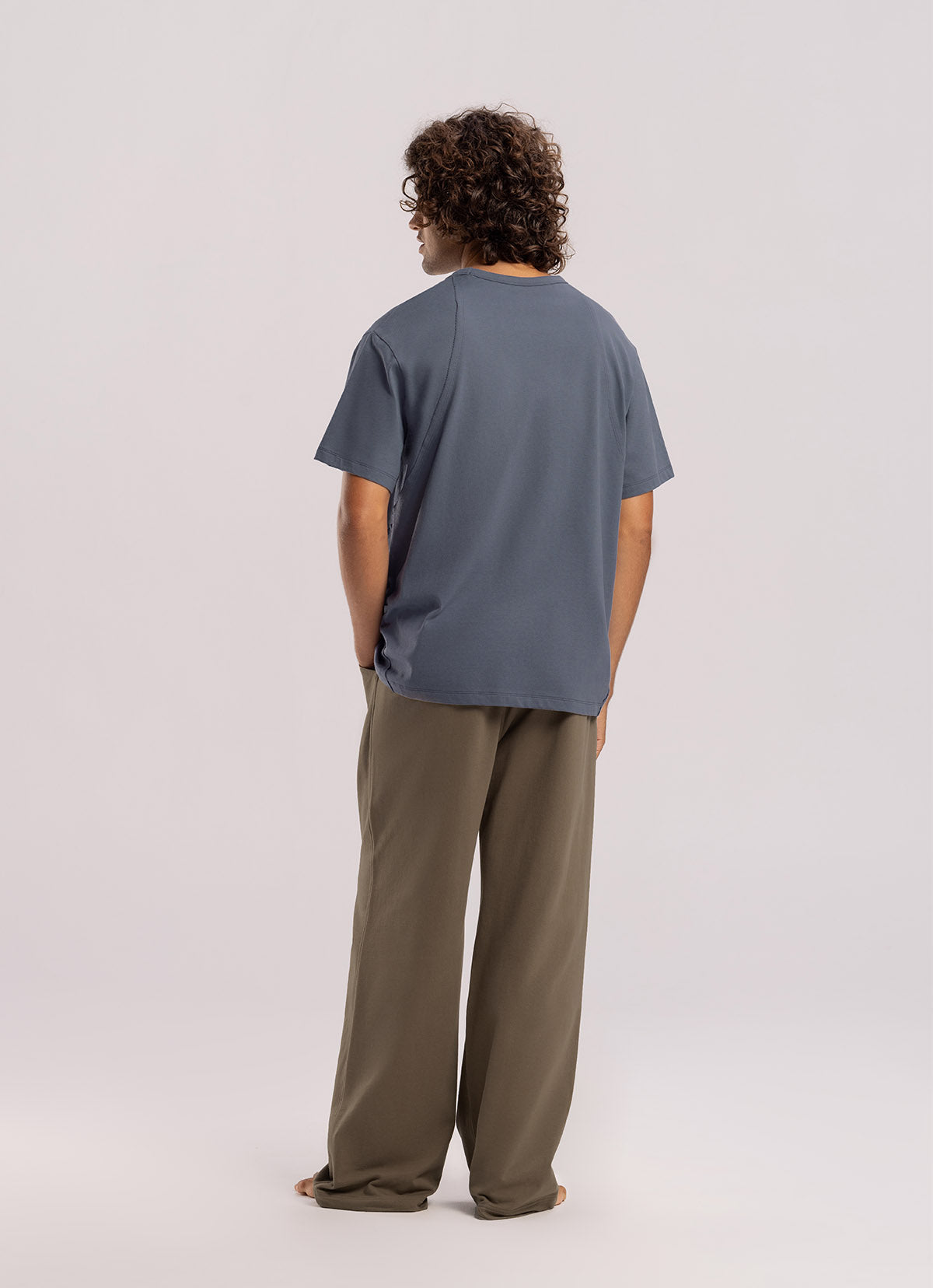 Circle short sleeve (For Men)_Grisaille