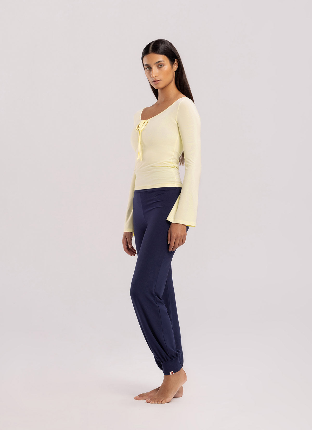 Simple pot ankle pants_Maritime Blue