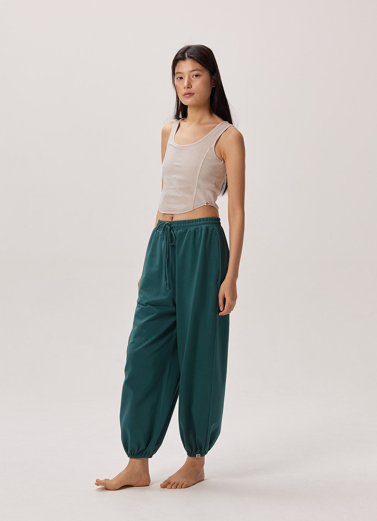 Side rib tank top_Whitecap Gray