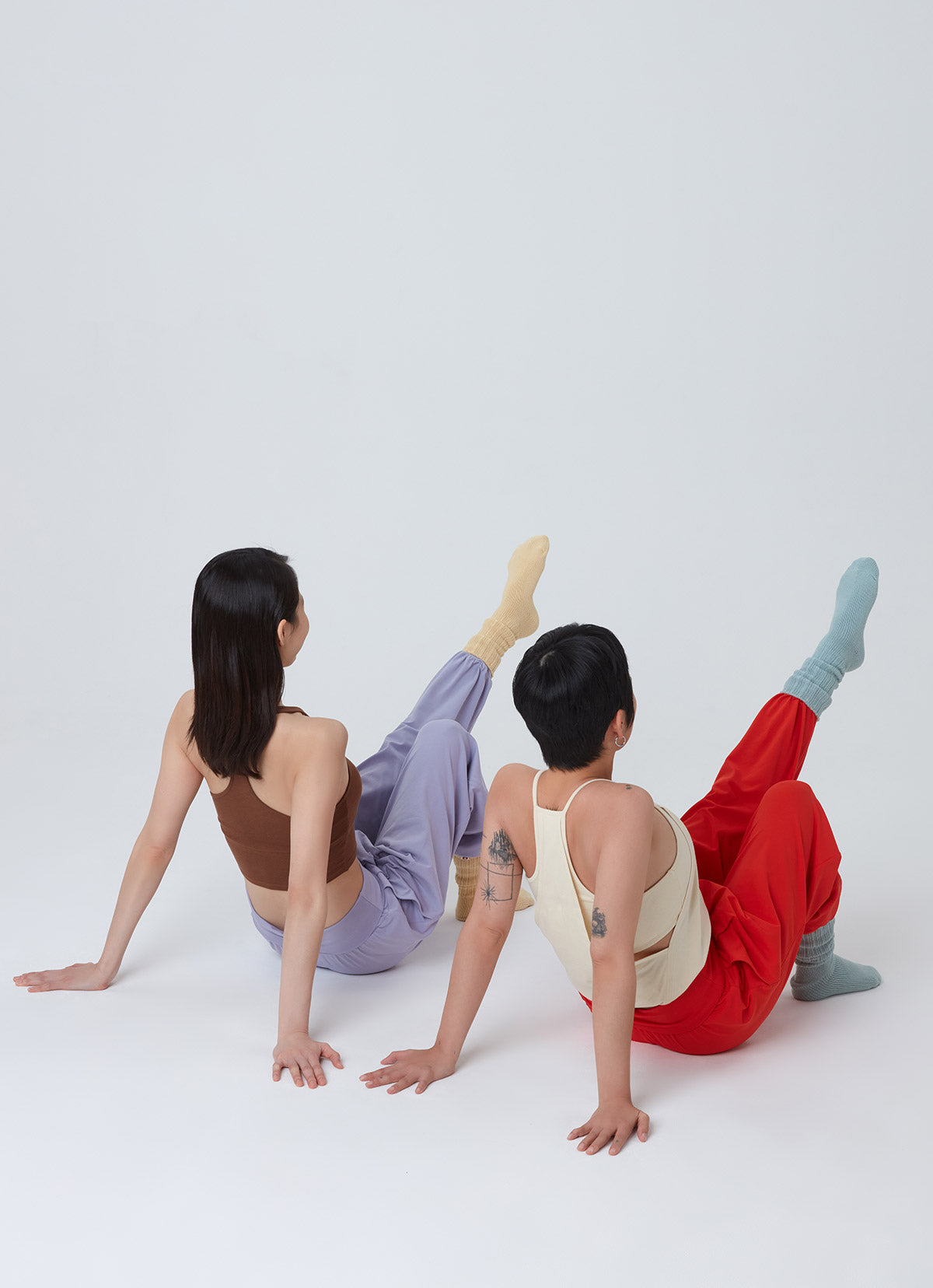 Bulky Rib ankle socks_dyed_Pastel Turquoise