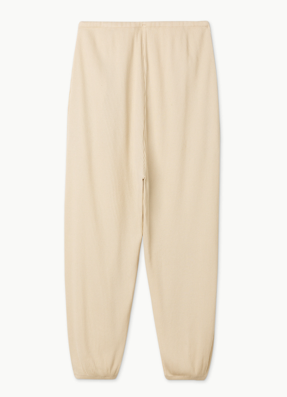Rib jogger pants #3_Oyster White