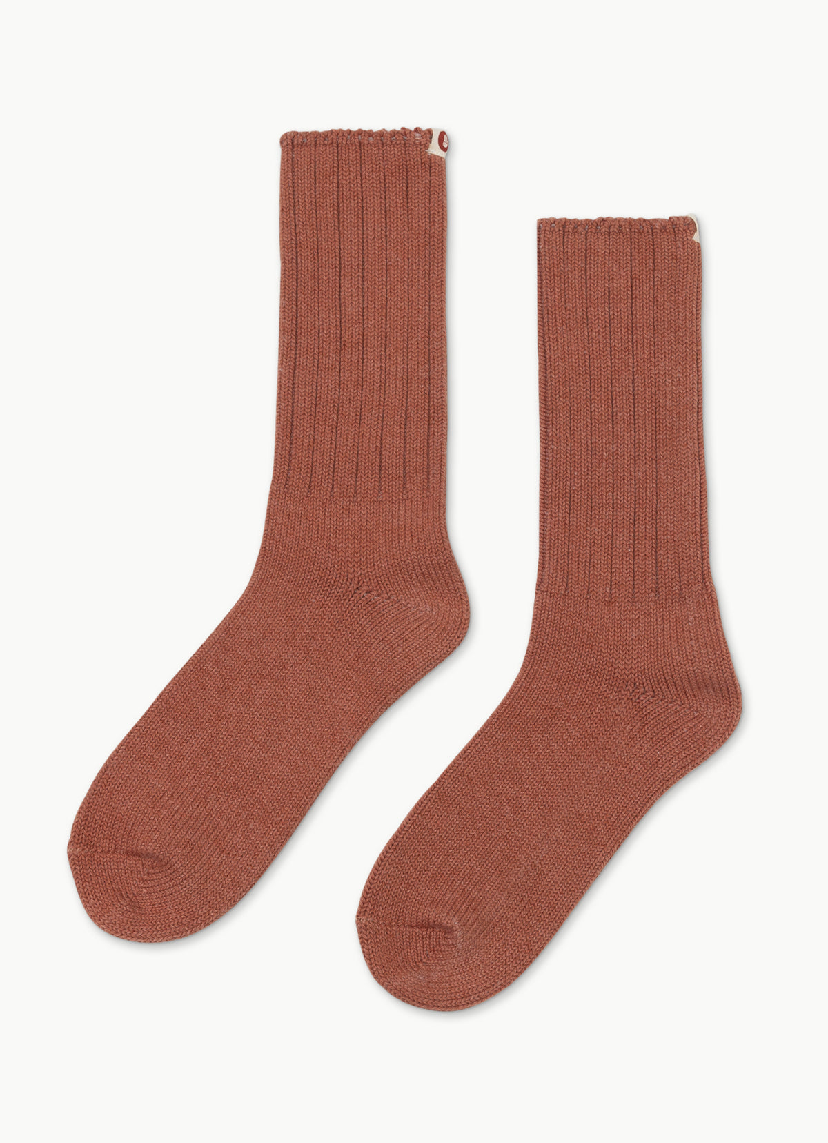 Bulky Rib ankle socks_dyed_Sunburn