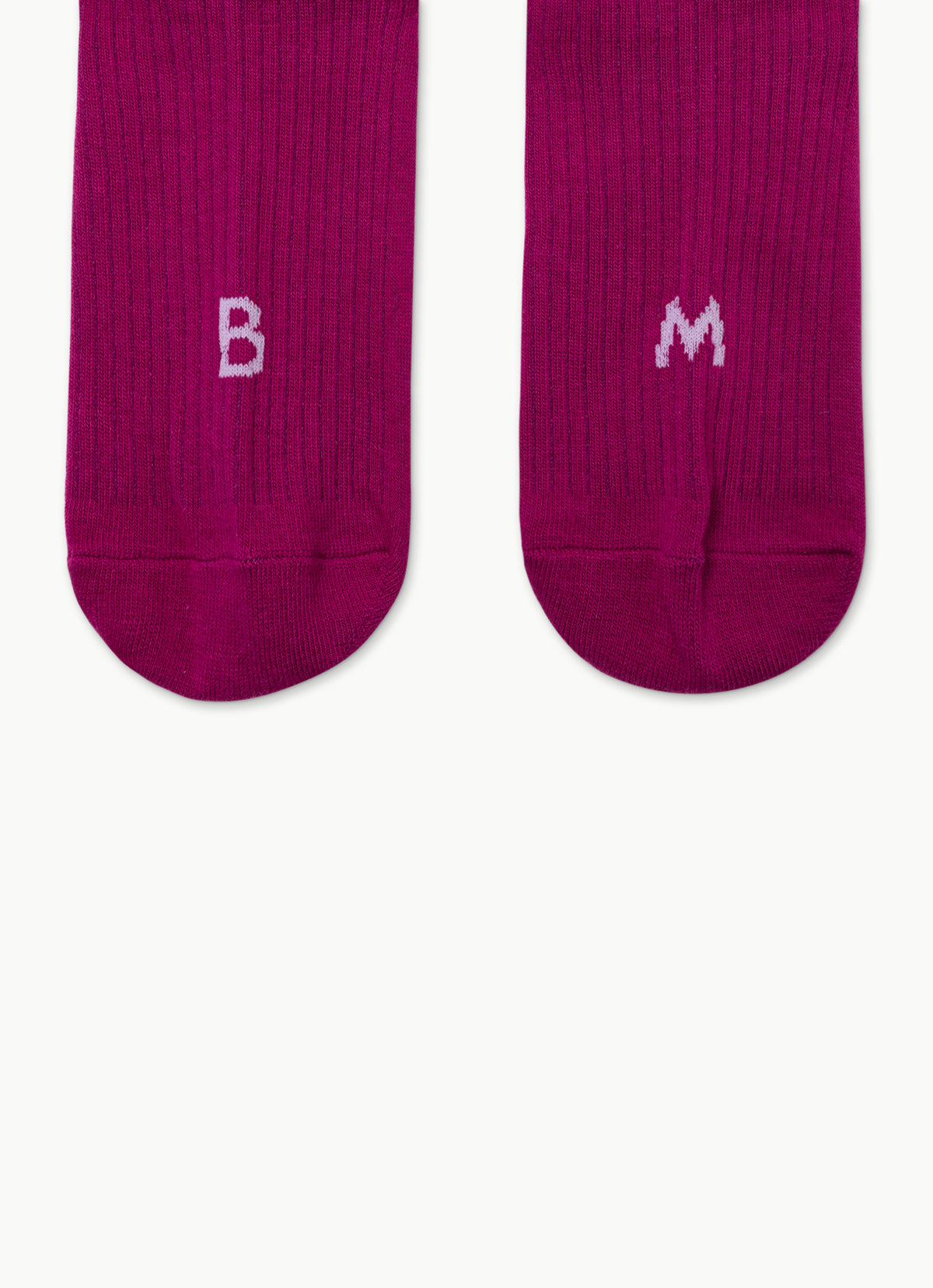 Rib ankle socks_Magenta