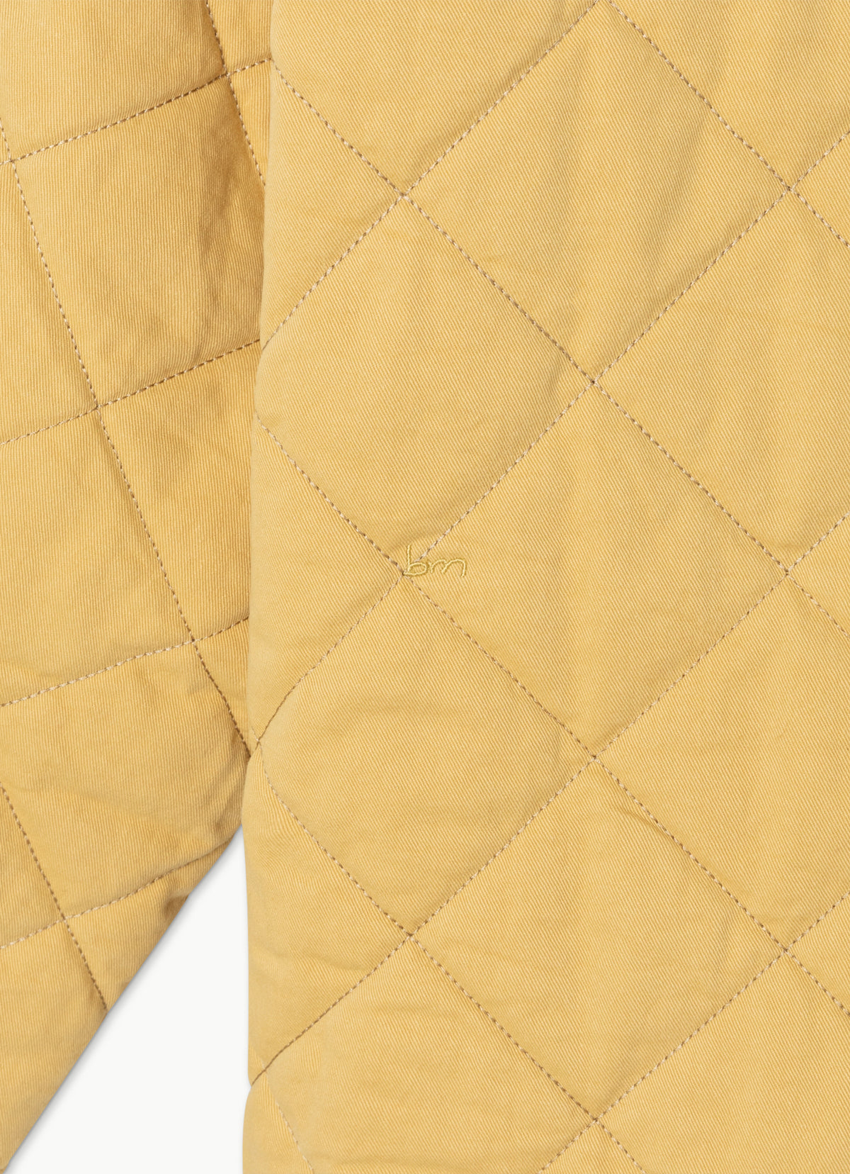 Quilted robe jacket_Oil Yellow
