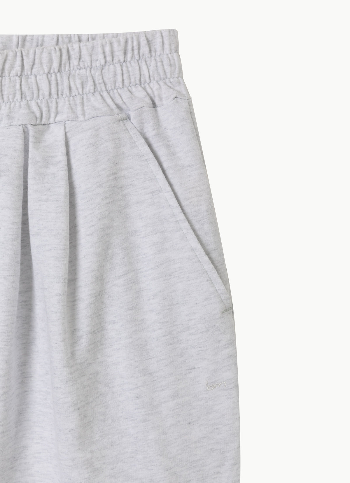 Pubar Wide pants_Melange Grey