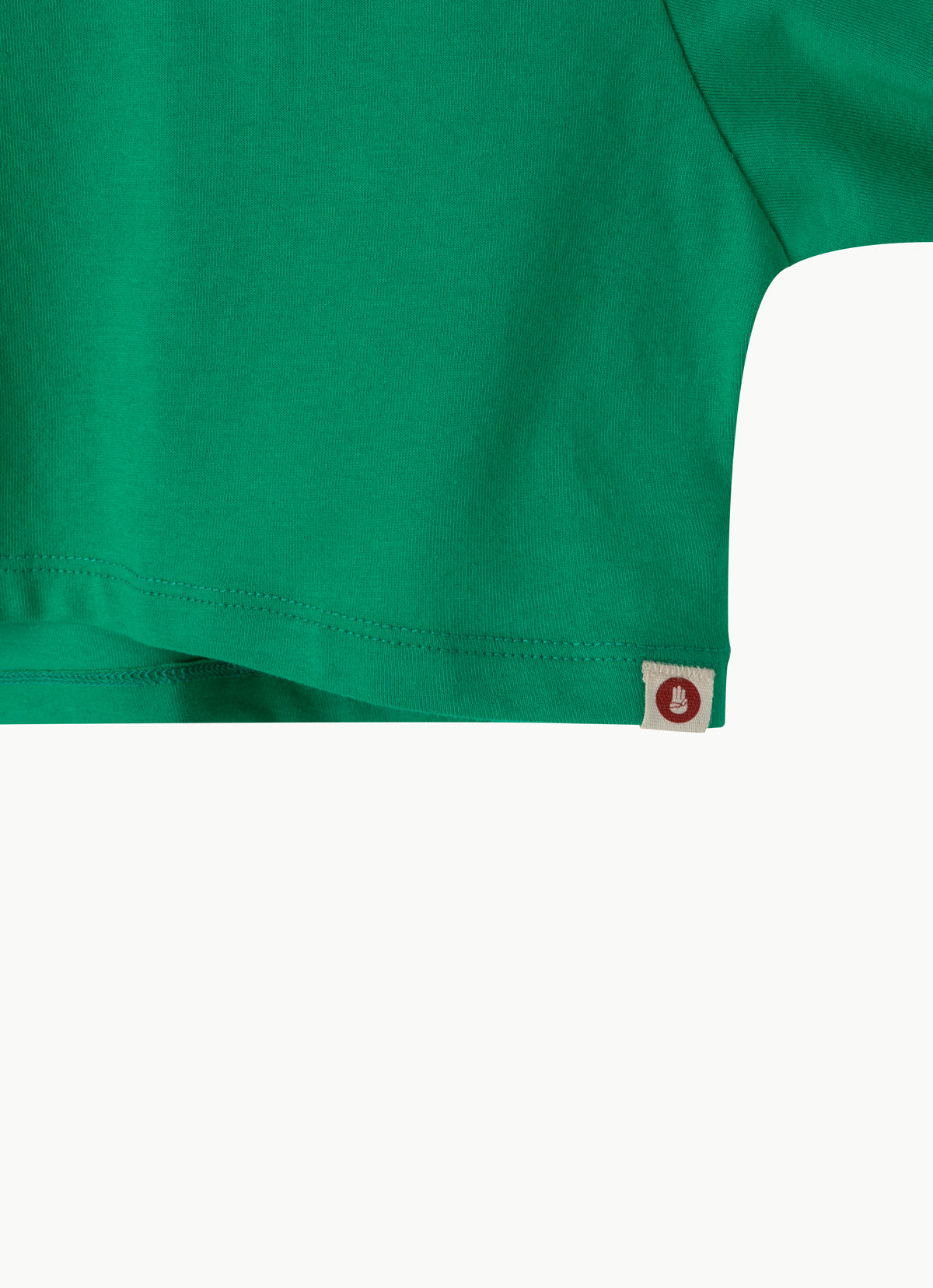 Wide long sleeve crop top_Simply Green