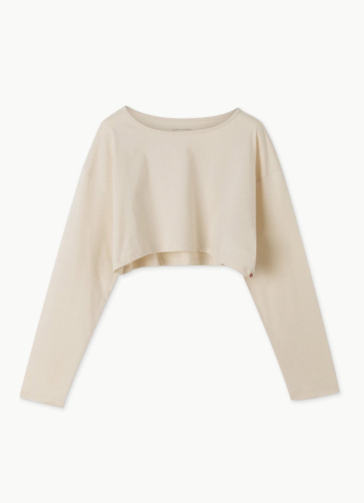 Wide long sleeve crop top_Seadpearl