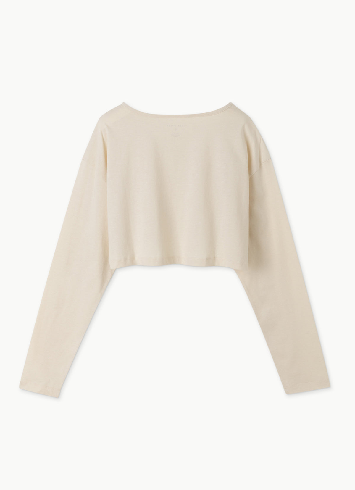 Wide long sleeve crop top_Seadpearl