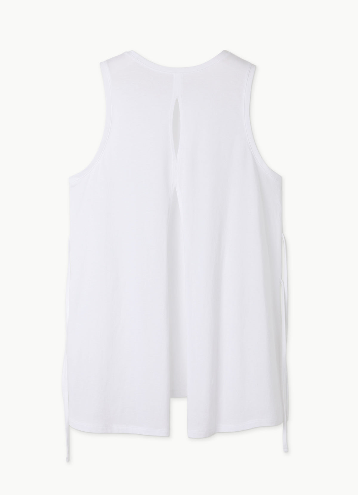 Double strap sleeve top_White