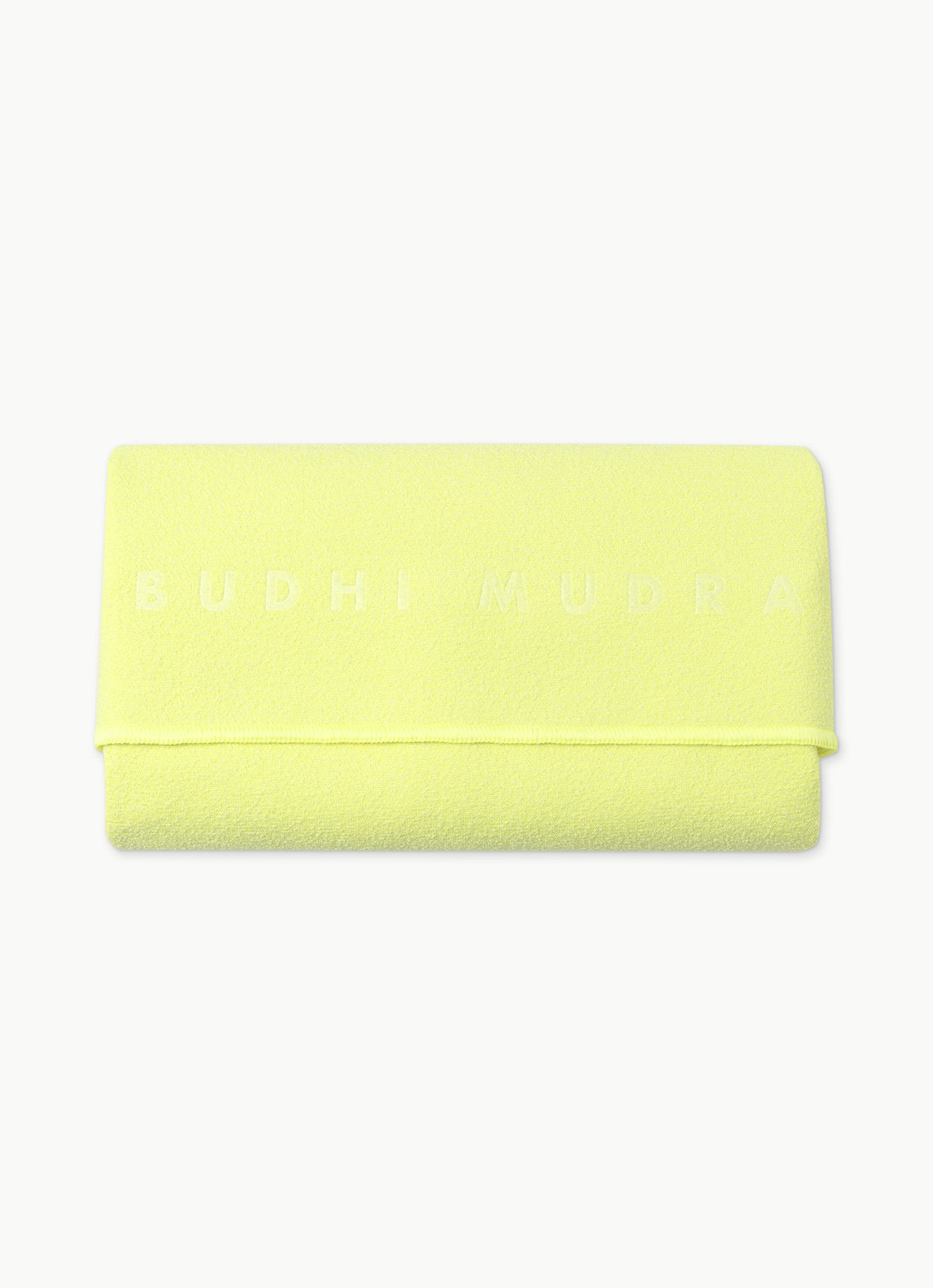 Budhi Mudra yoga mat towel #1_Custard