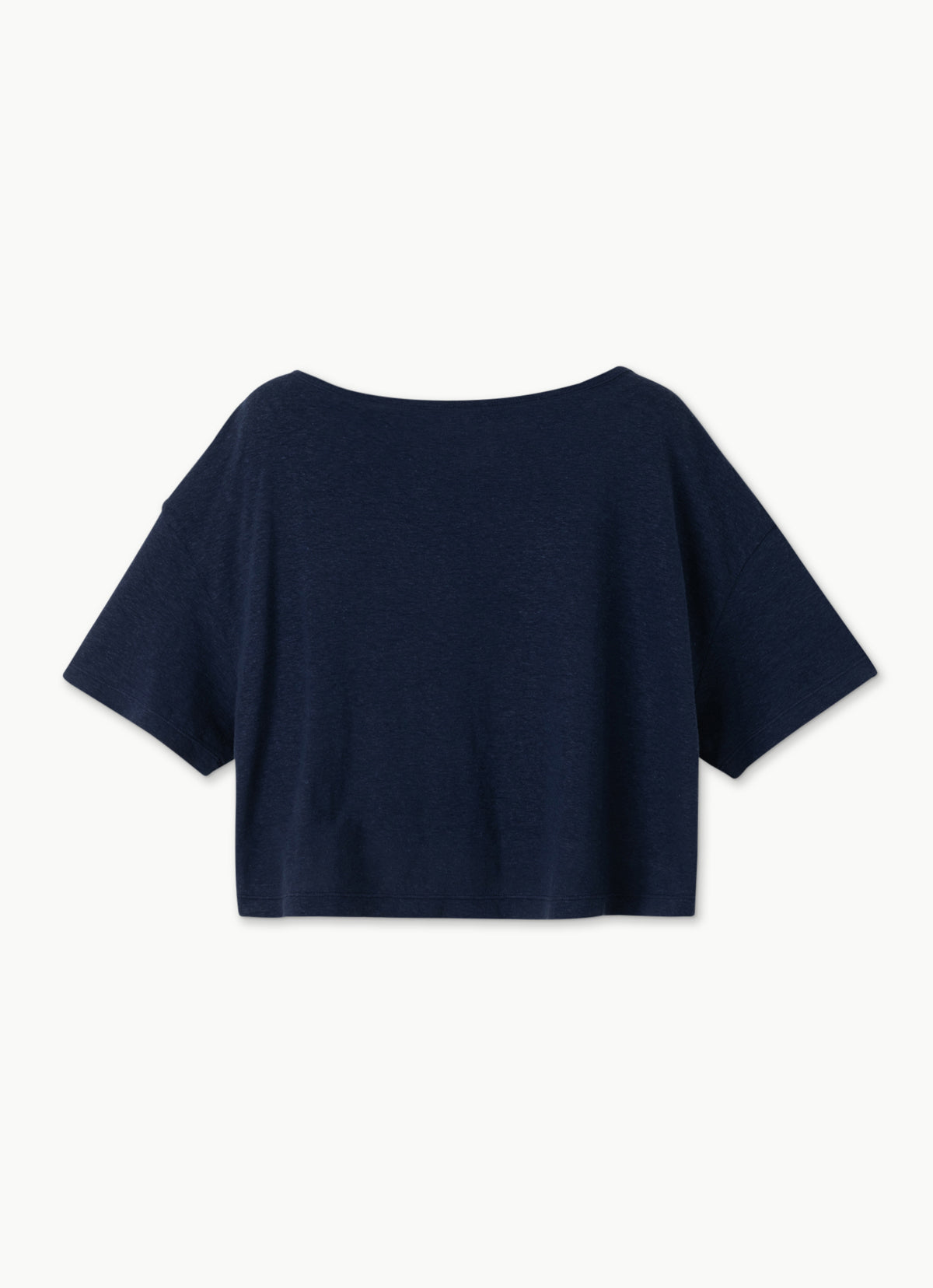 Medio short sleeve (Linen ver.)_Peacoat