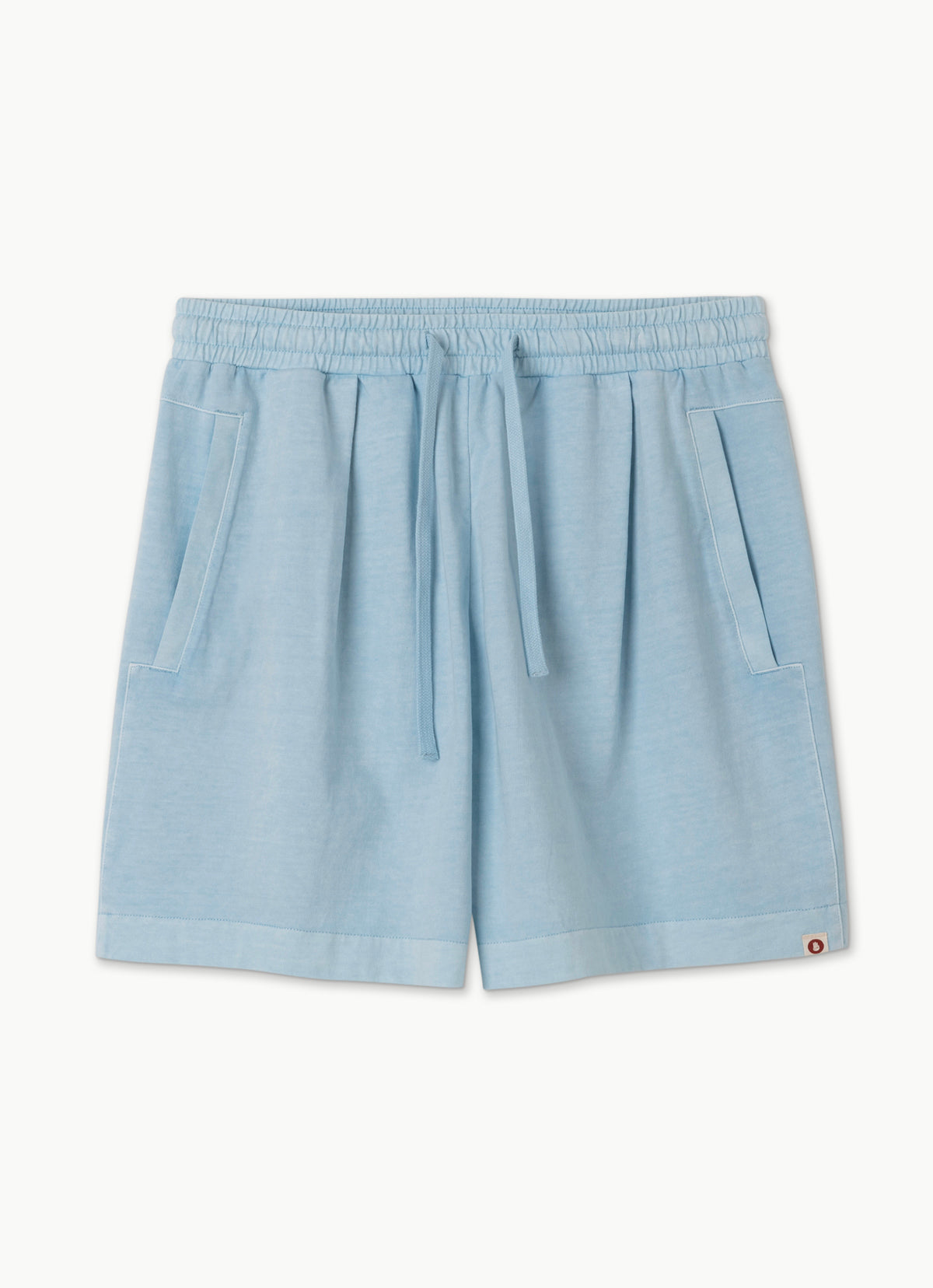 One tuck panelled shorts (Unisex)_Celestial Blue