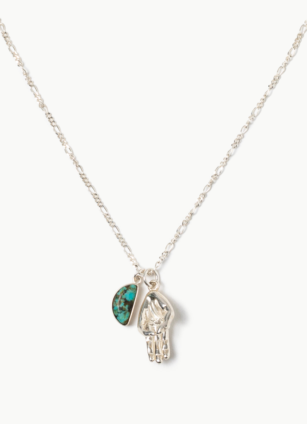Budhi Mudra Necklace #2_Silver