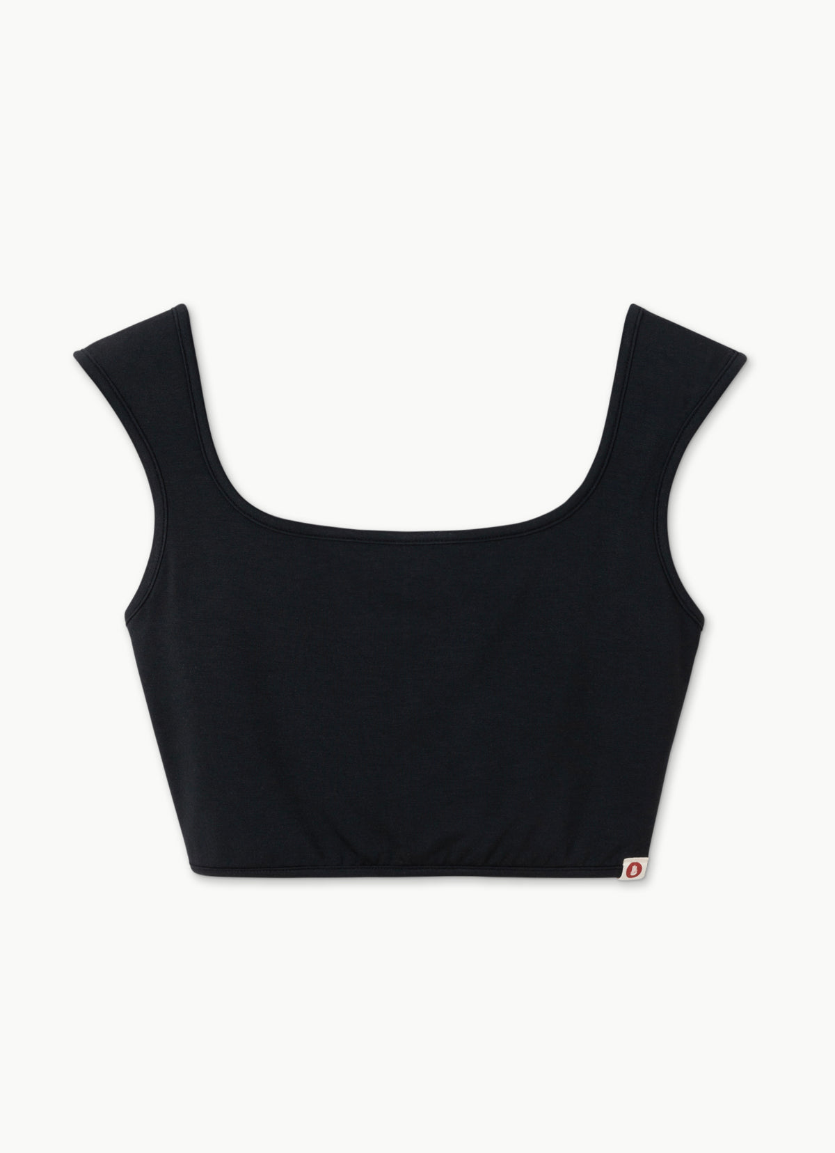 Square bra top_Black