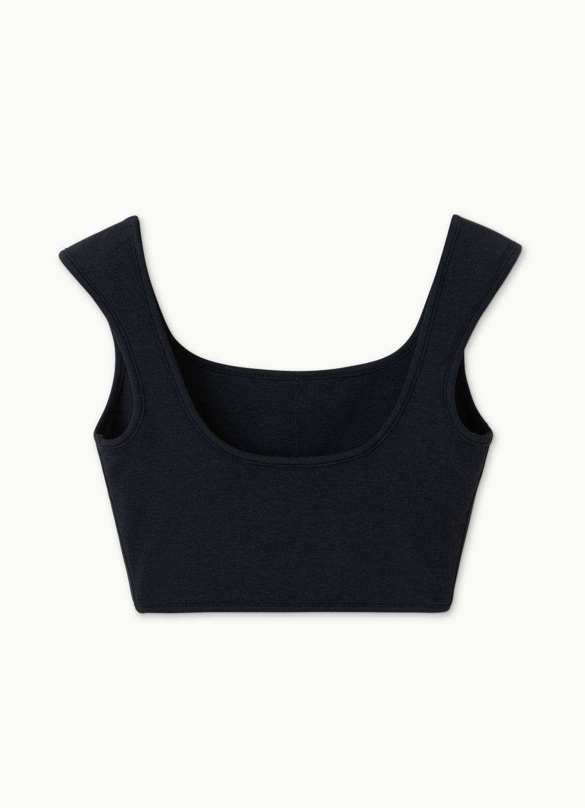 Square bra top_Black
