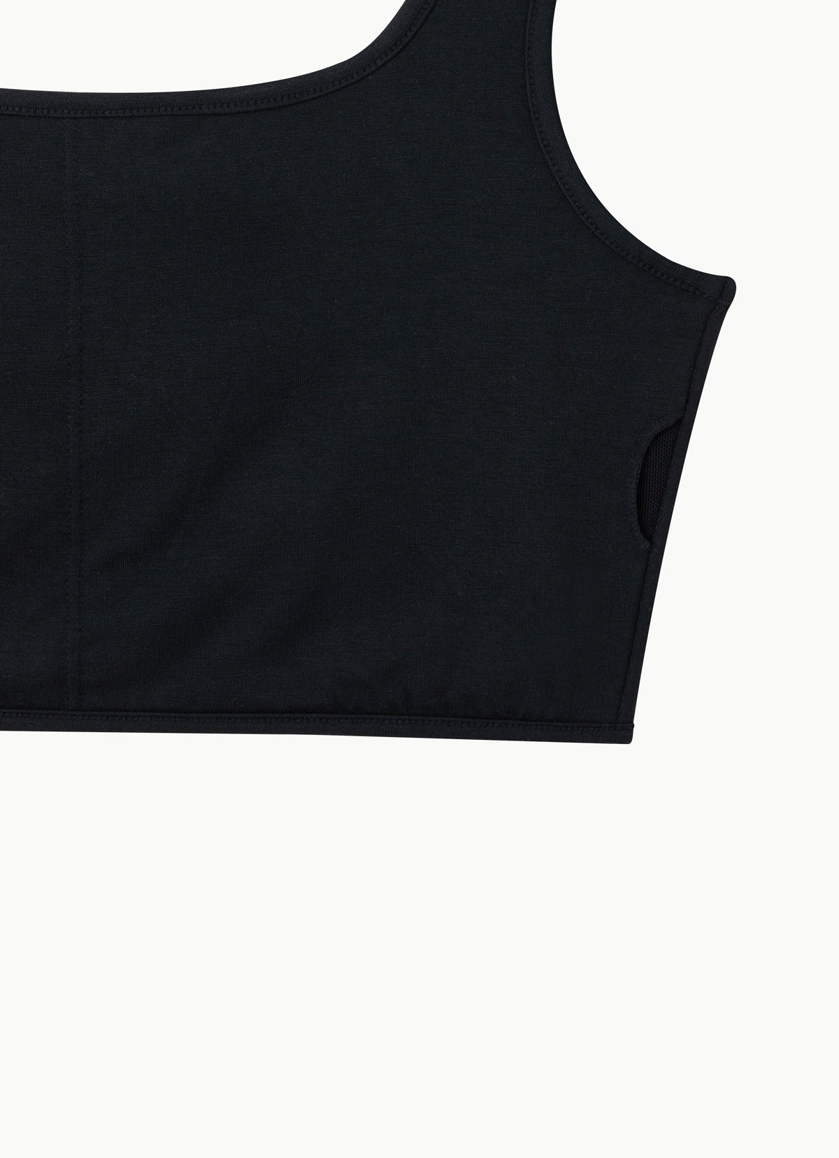 Square bra top_Black