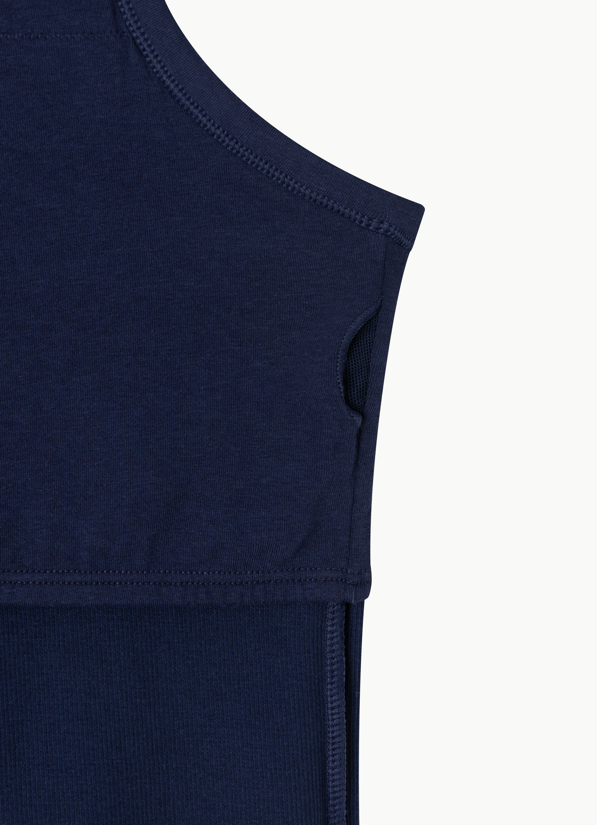 Racer rib tank top_Maritime Blue