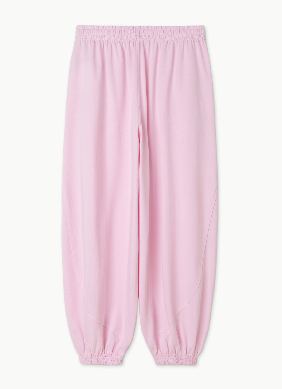 Diagonal jogger pants (Unisex)_Pink Tulle