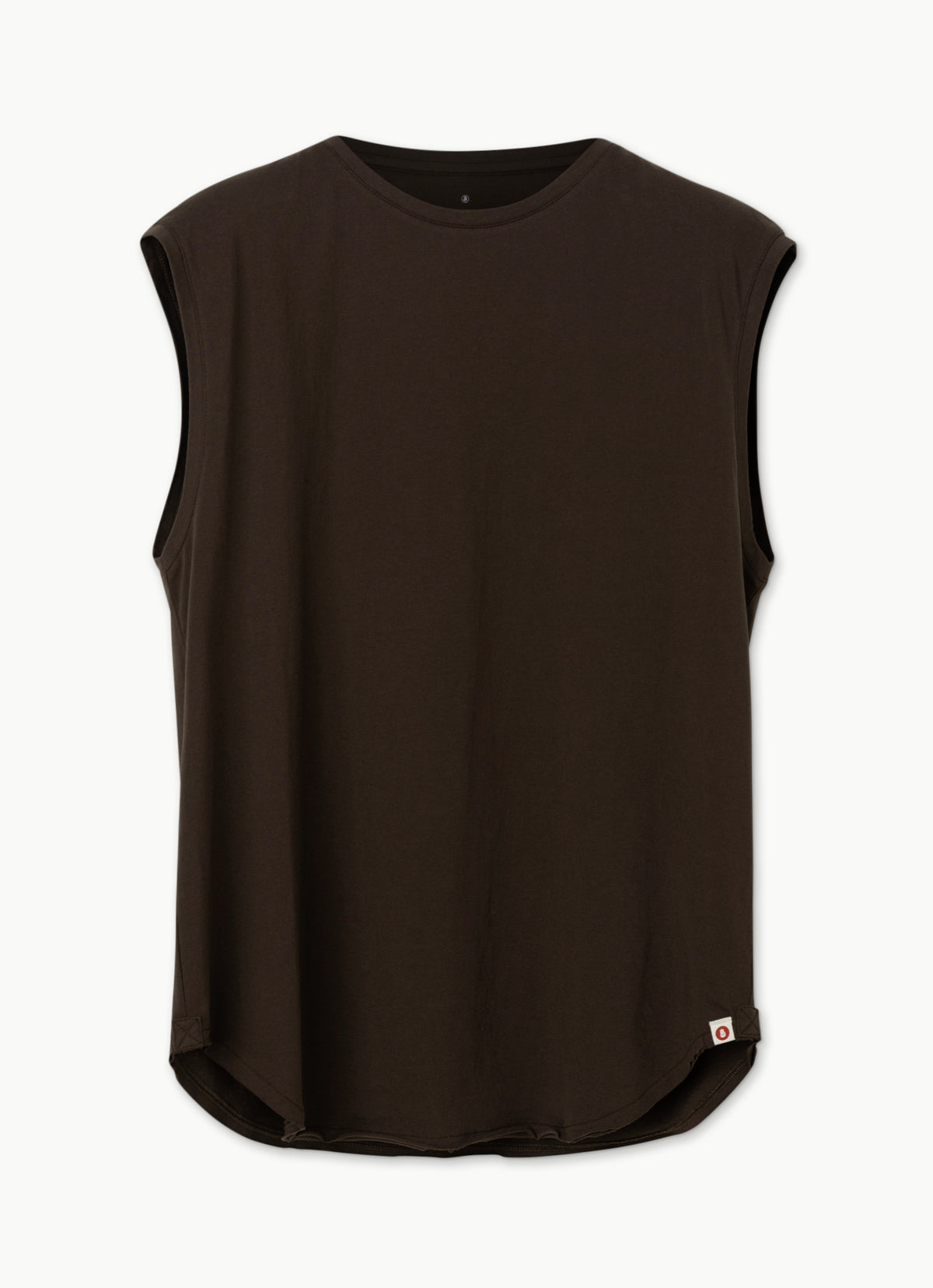 Simple round sleeveless (Unisex)_Hot Fudge