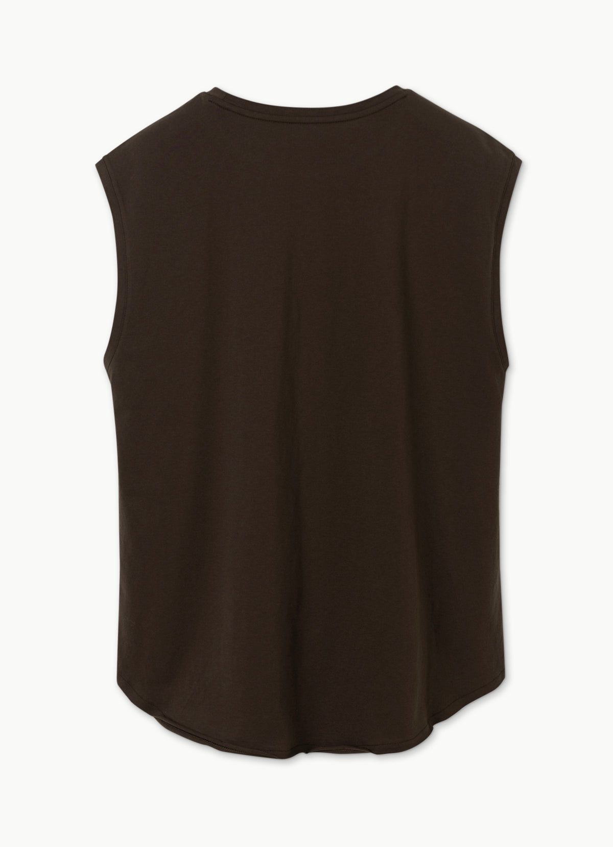 Simple round sleeveless (Unisex)_Hot Fudge
