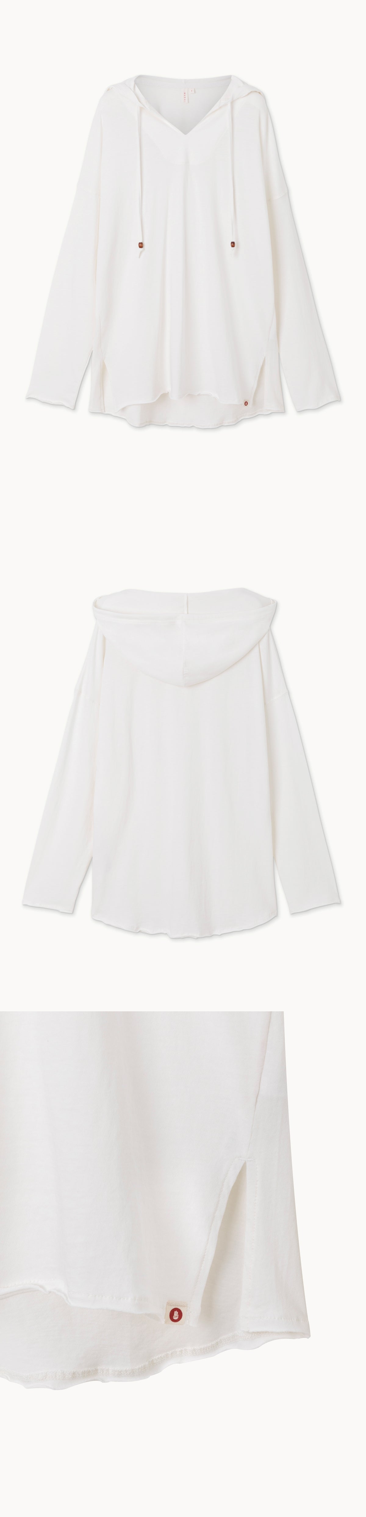 Light string hoodie_White