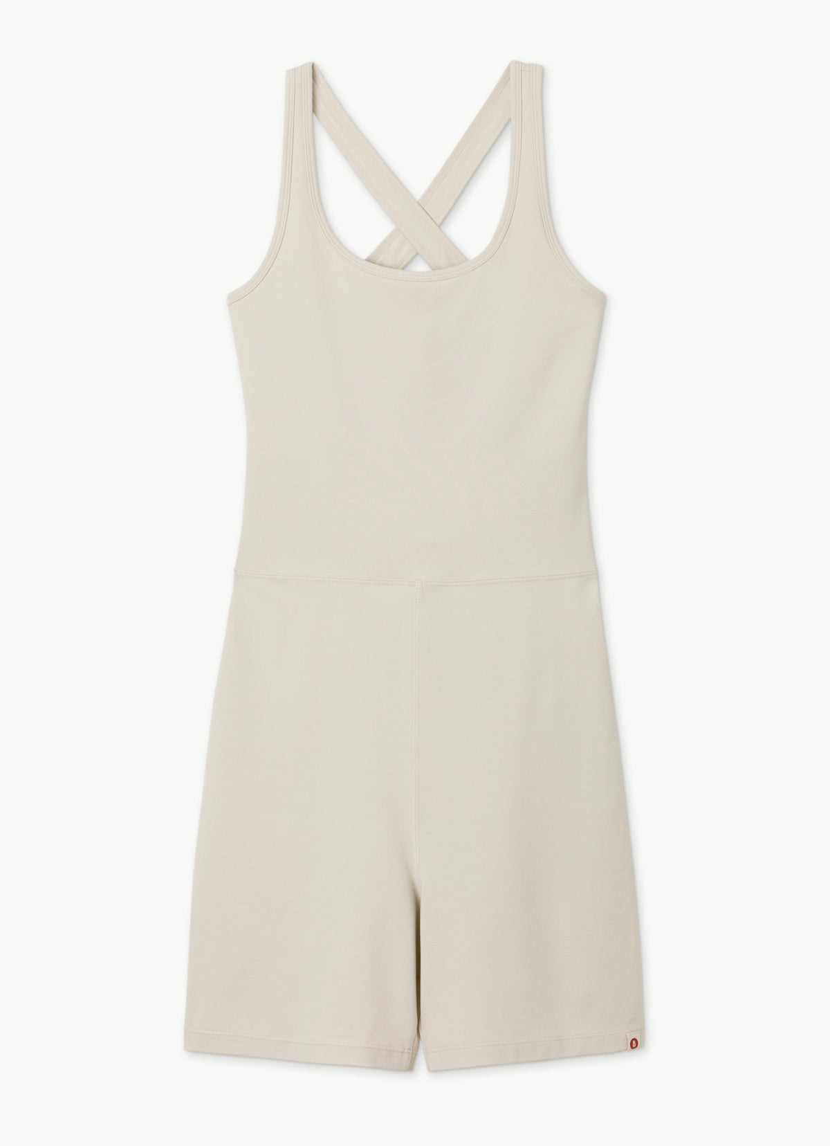 Crossover short jumpsuit_Light Gray