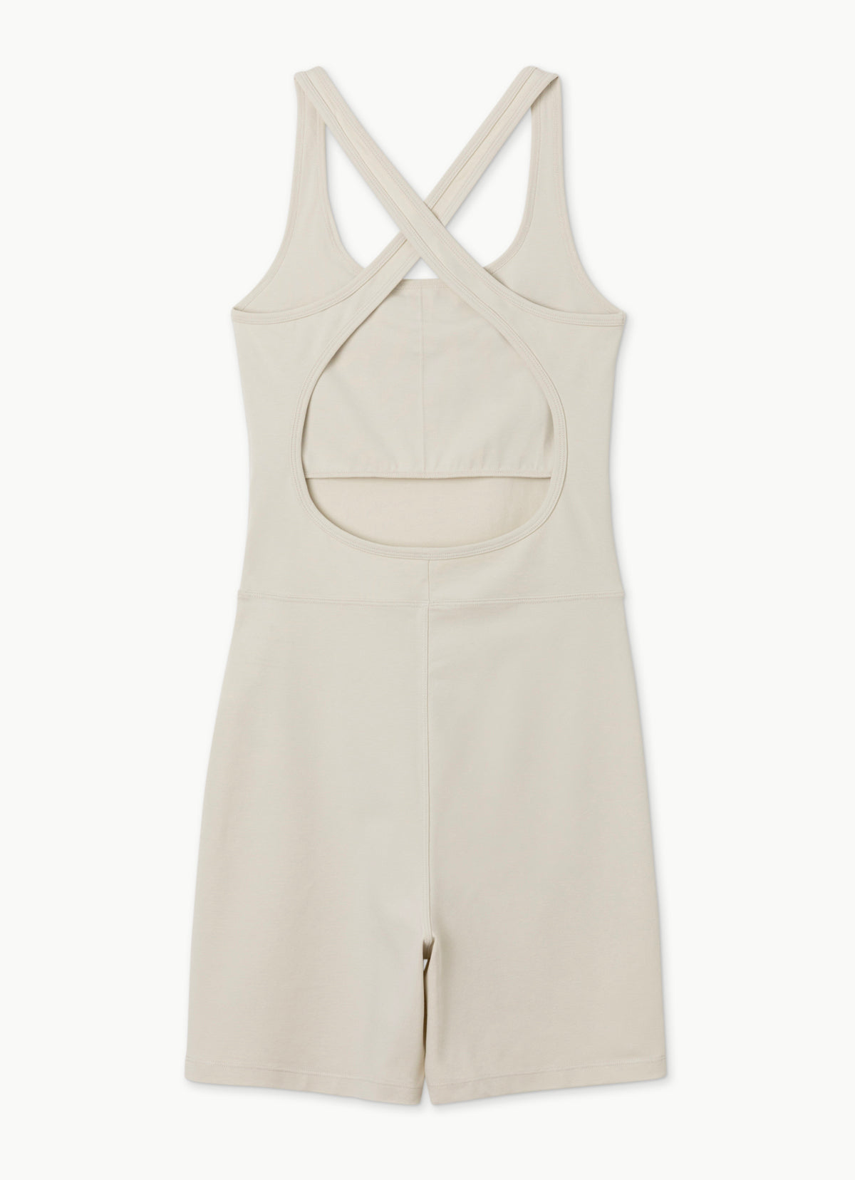 Crossover short jumpsuit_Light Gray