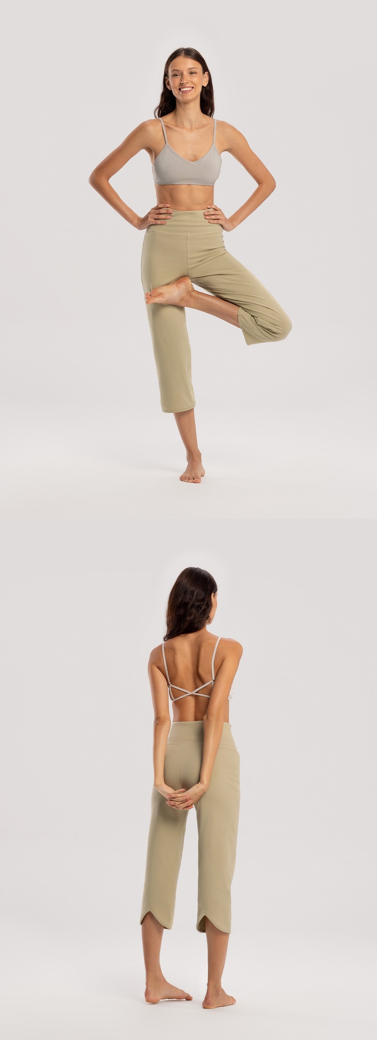 Chevron bra top_Silver Cloud