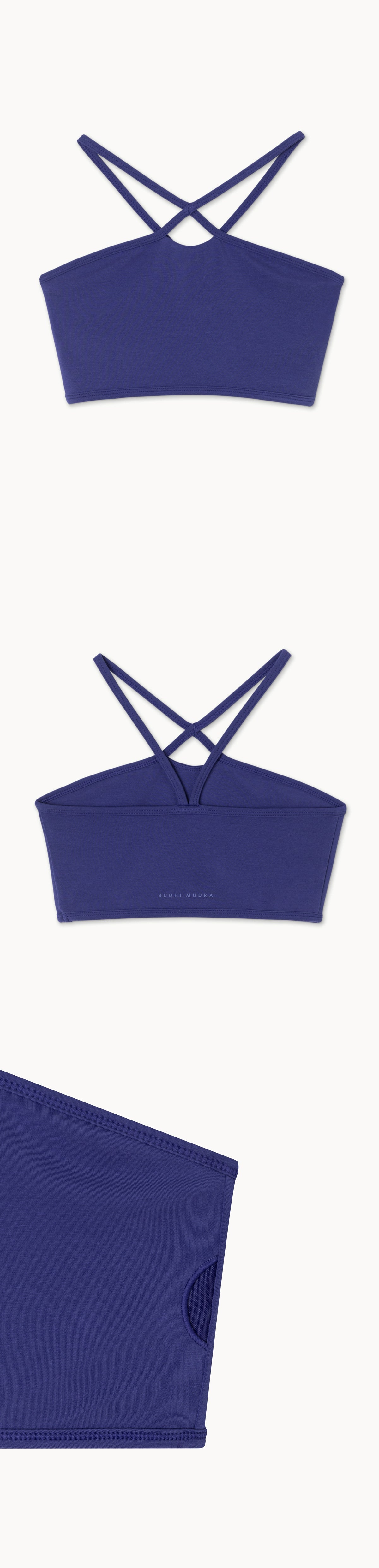 X strap bra top_Spectrum Blue
