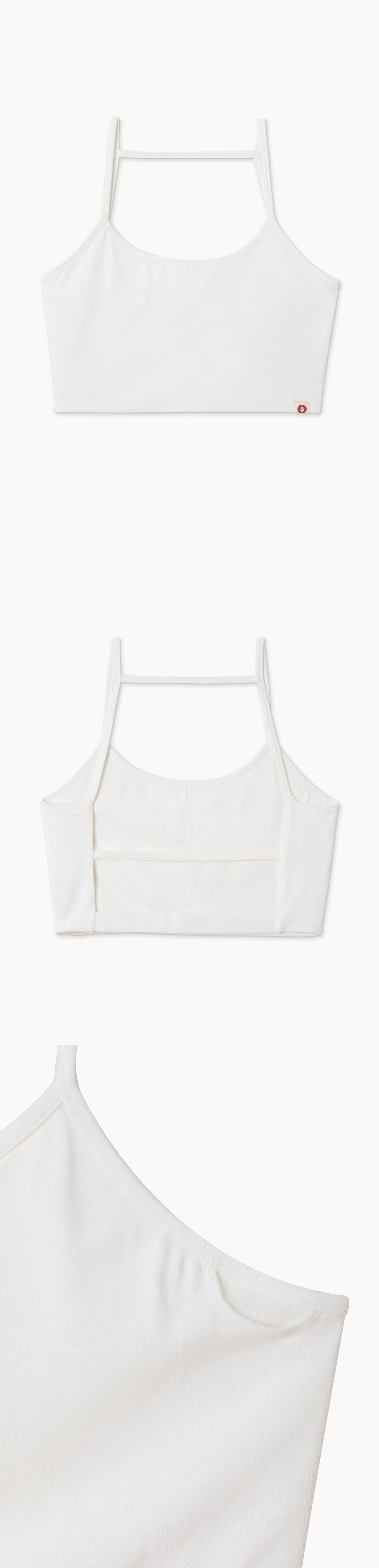String trio bra top #2_White