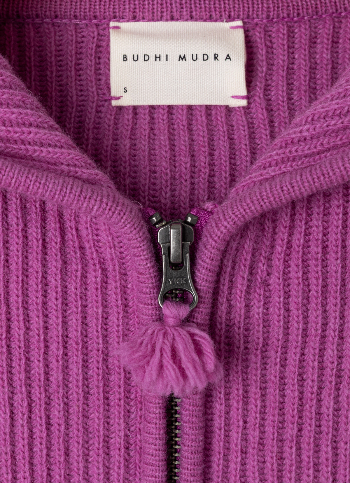 Belle hood cardigan_Dahlia Mauve