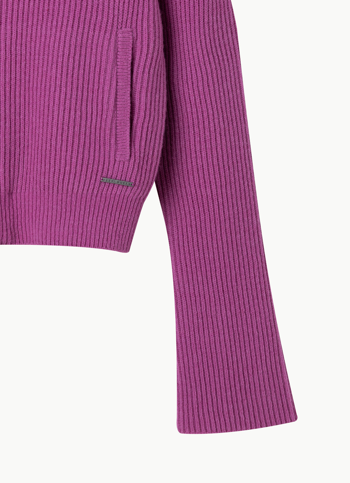Belle hood cardigan_Dahlia Mauve