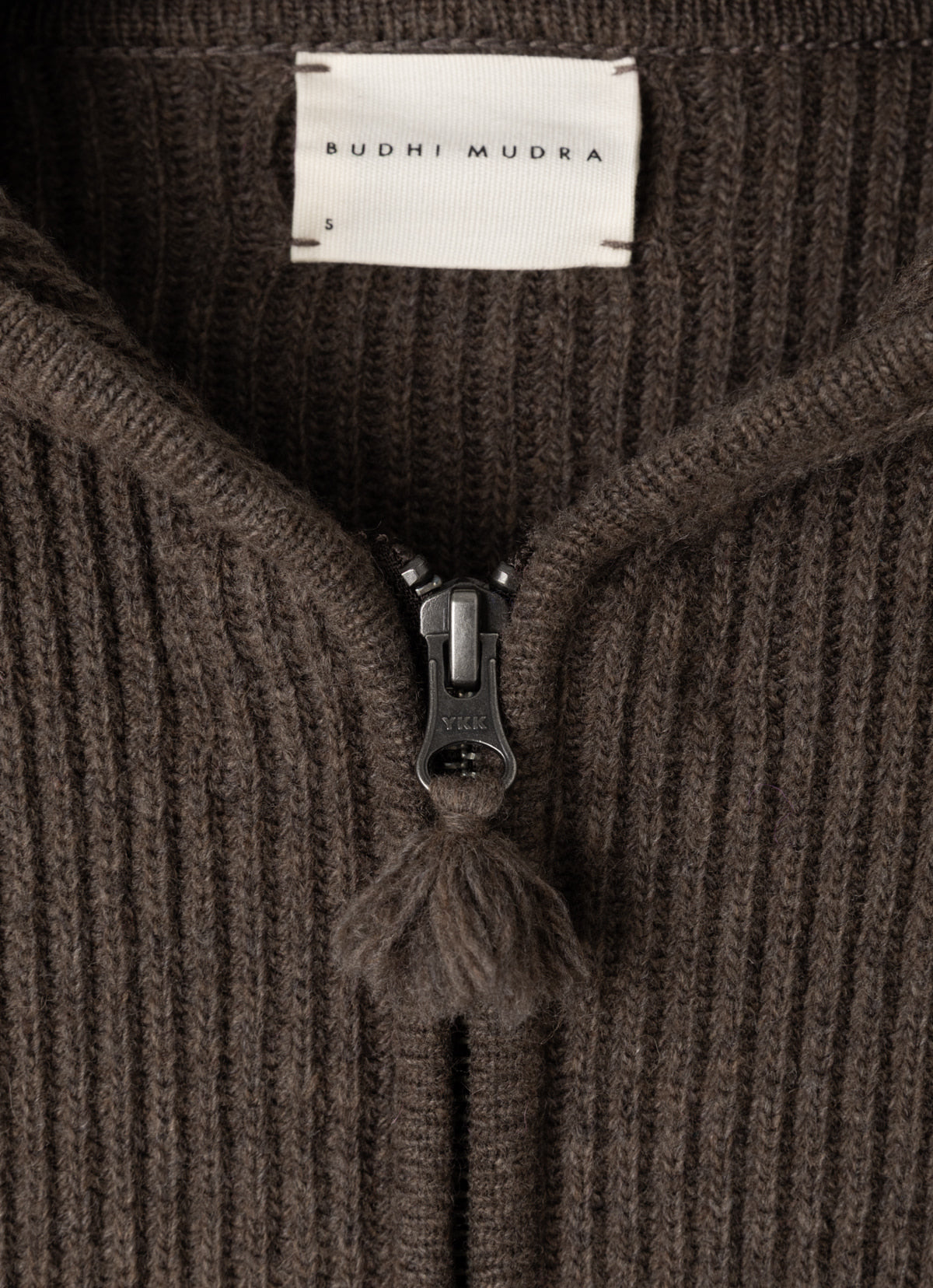 Belle hood cardigan_Chocolate Chip