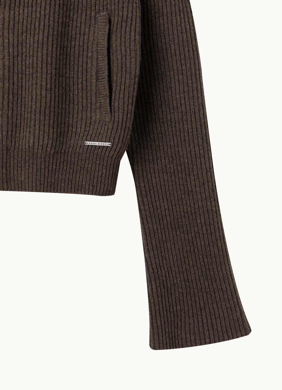 Belle hood cardigan_Chocolate Chip