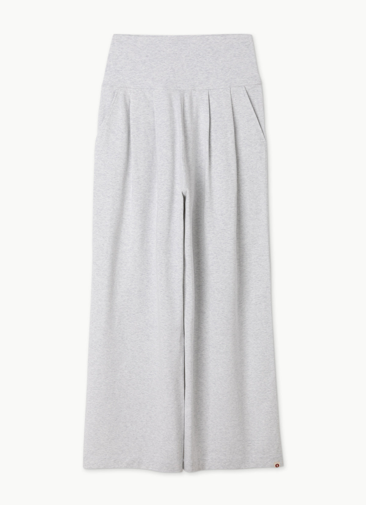Fortune straight pants_Melange Grey