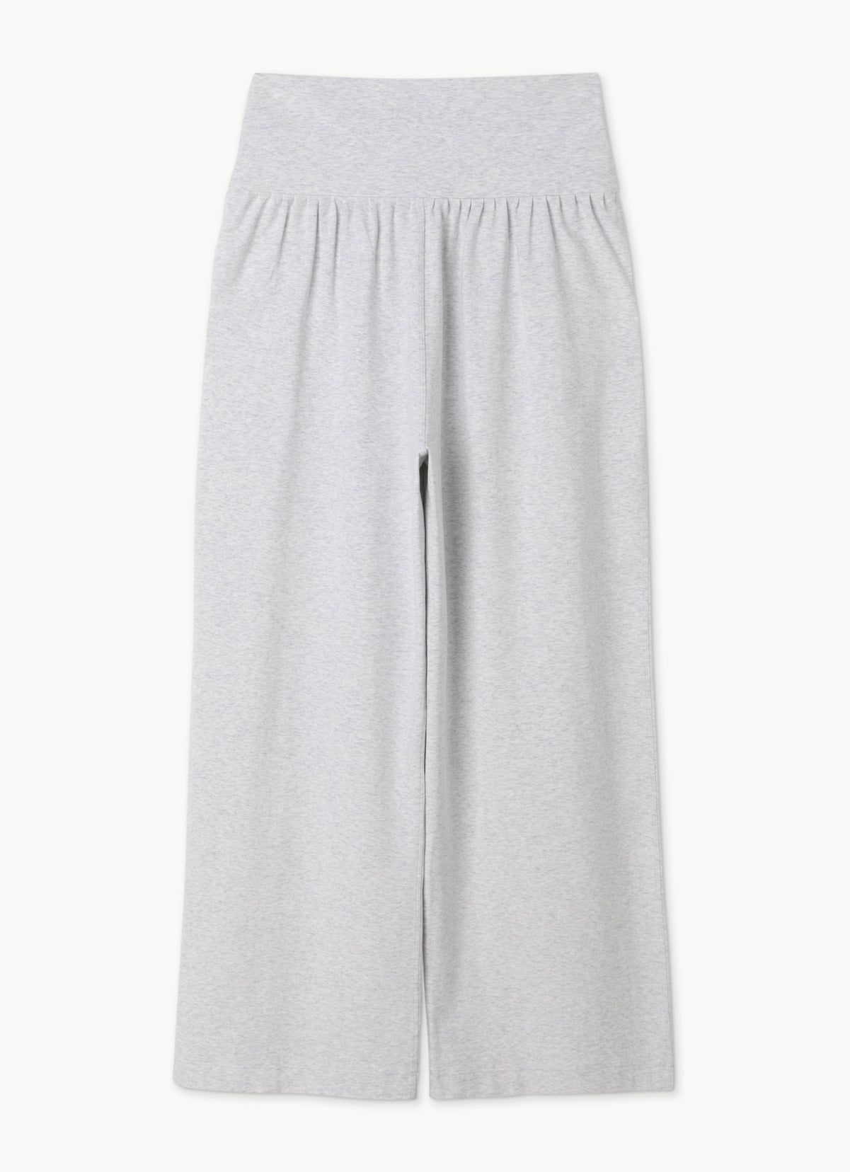 Fortune straight pants_Melange Grey