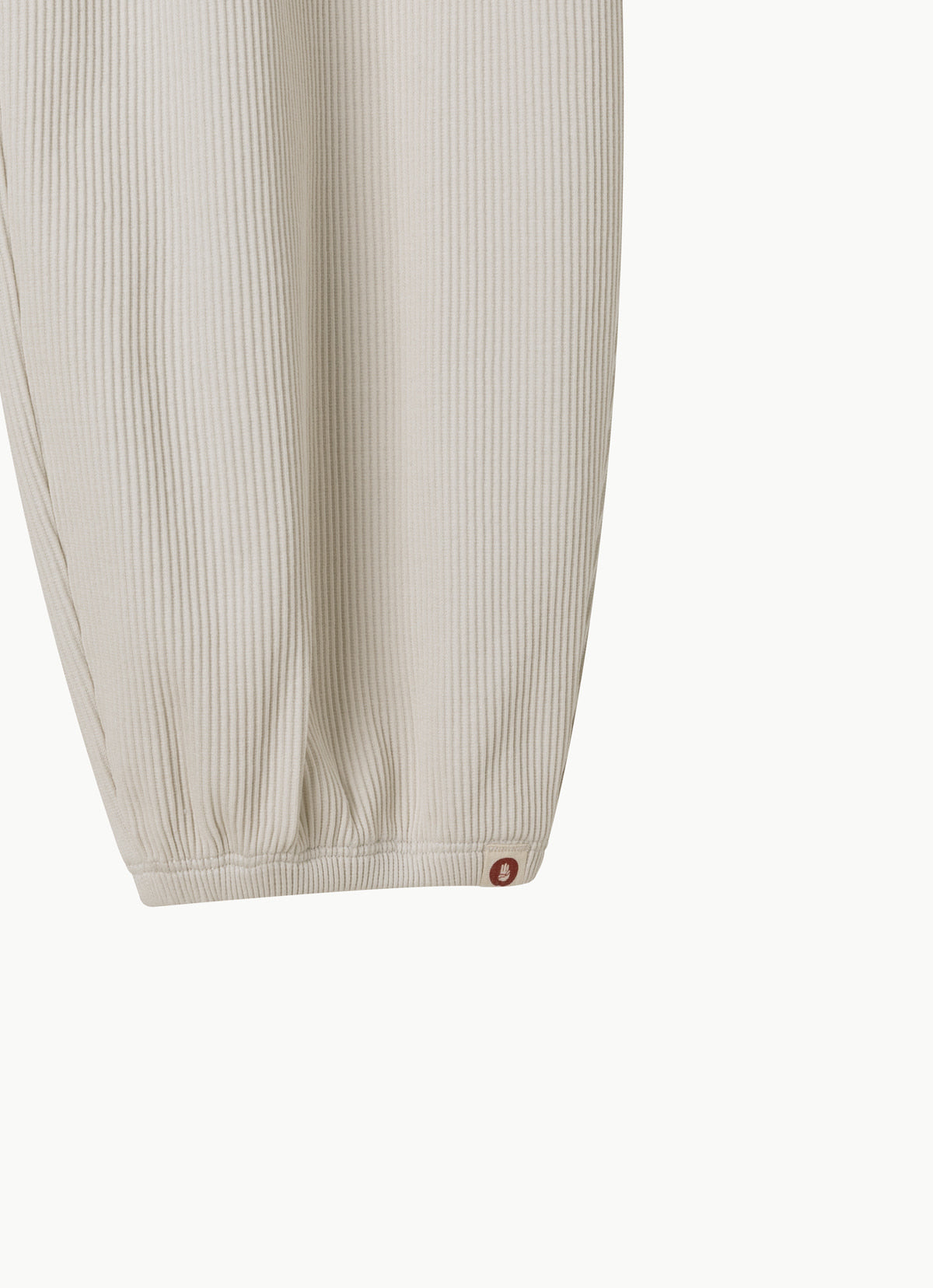 Rib jogger pants #3 (Warm ver.)_Silver Birch