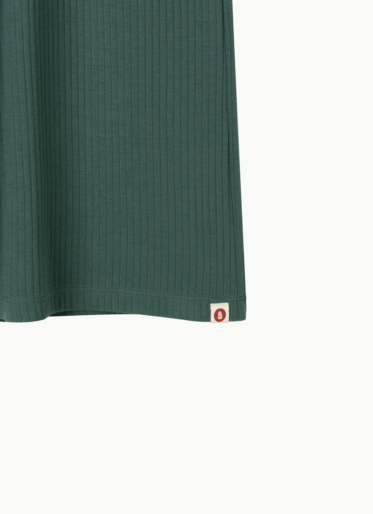 Wide rib straight pants_Bistro Green