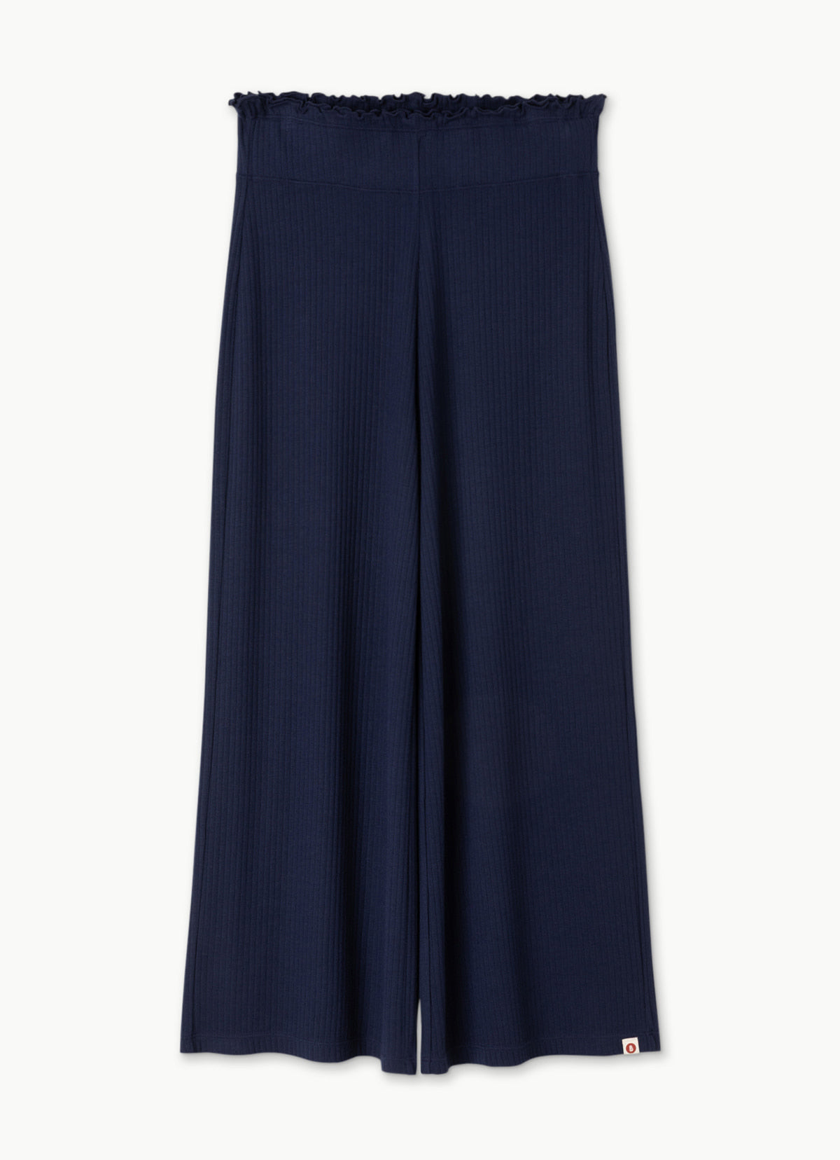 Wide rib straight pants_Evening Blue