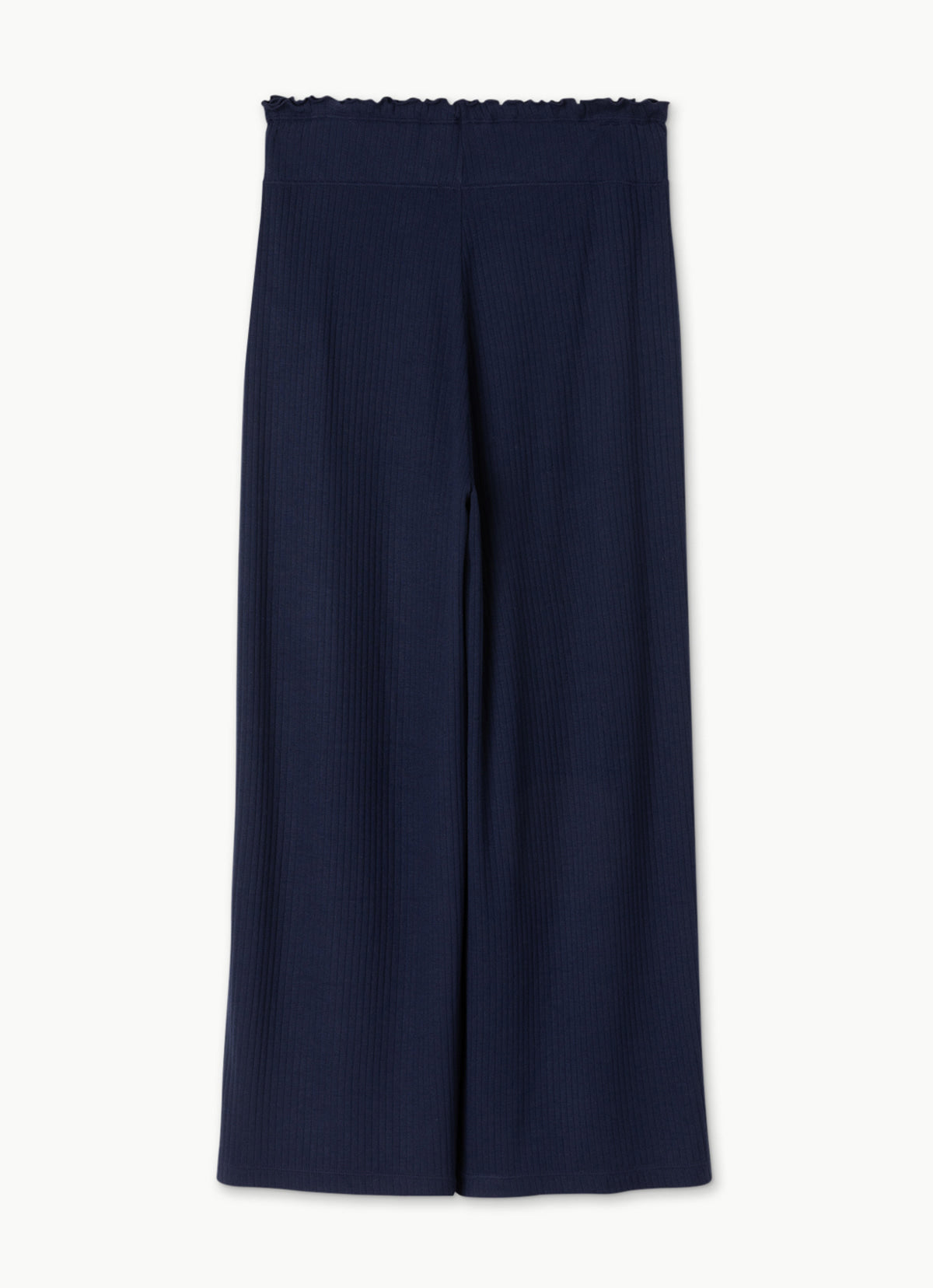 Wide rib straight pants_Evening Blue