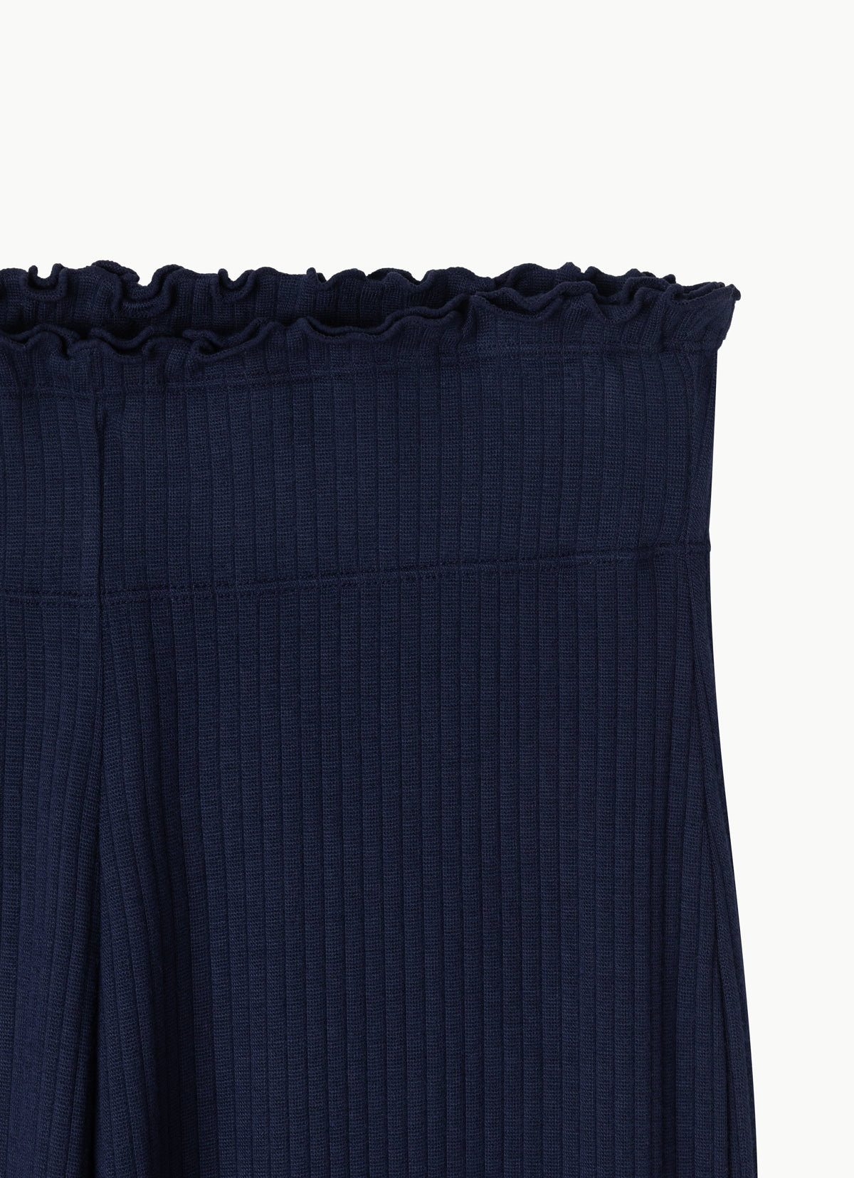 Wide rib straight pants_Evening Blue