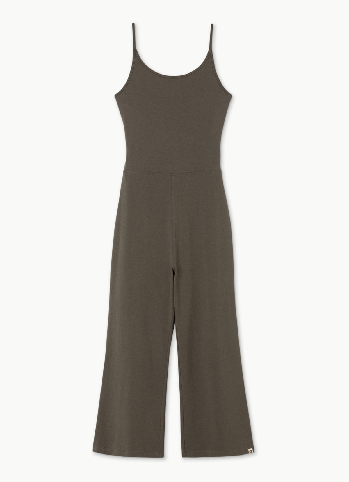 Cut-out bootcut jumpsuit_Major Brown