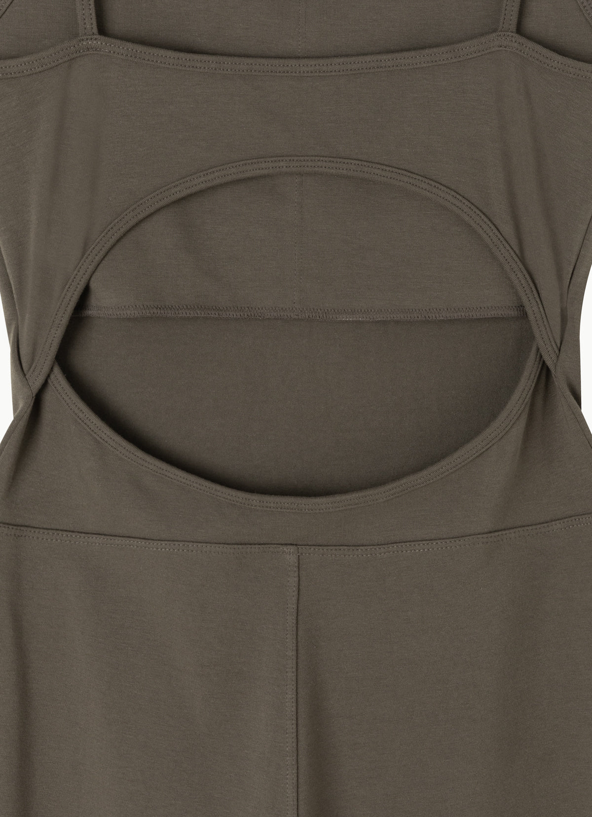 Cut-out bootcut jumpsuit_Major Brown