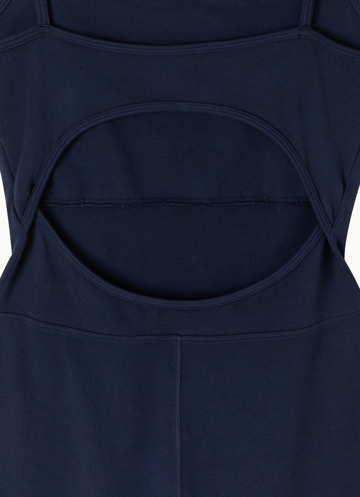 Cut-out bootcut jumpsuit_dyed_Navy Multi